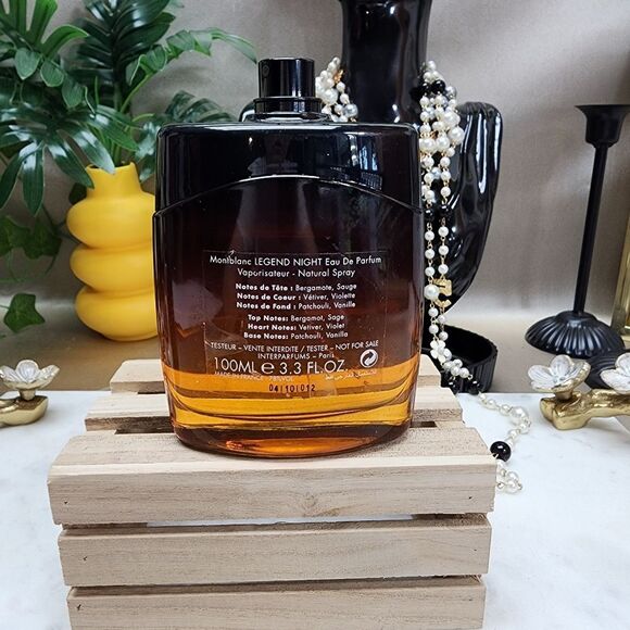 Monteblanc Cologne Legend Night 3.3fl Oz Unused TESTER - Picture 5 of 7